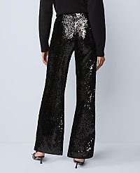 The Petite Perfect Wide-Leg Pant in Sequin carousel Product Image 3
