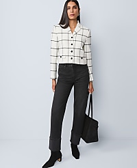 The Military Blazer Jacket in Windowpane carousel Product Image 3