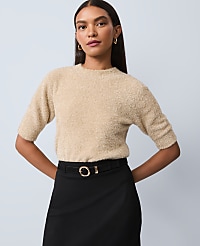 Petite Metallic Sweater Tee carousel Product Image 1