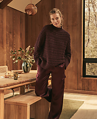 Haven Well Within Organic Cotton Horizontal Cable Funnel Neck Sweater carousel Product Image 3