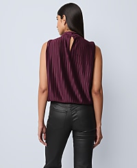 Petite Mock Neck Bubble Hem Top carousel Product Image 2
