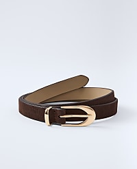 Suede Oval Buckle Belt carousel Product Image 1