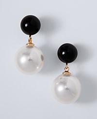 Pearlized Drop Earrings carousel Product Image 1