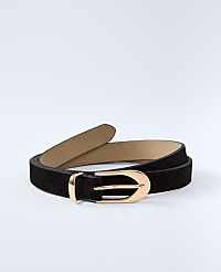 Suede Oval Buckle Belt carousel Product Image 1