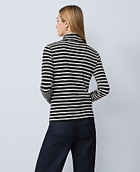 Weekend Striped Turtleneck Top carousel Product Image 2