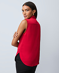 Shirred Yoke Sleeveless Shirt carousel Product Image 2