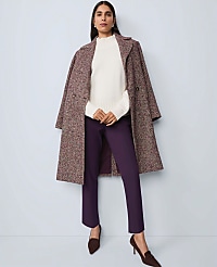 Herringbone Double Breasted Long Coat carousel Product Image 4