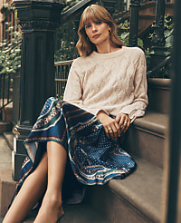 Cable Crew Neck Sweater carousel Product Image 1