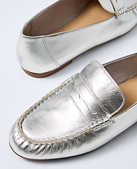 Metallic Leather Loafer carousel Product Image 2