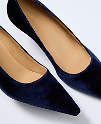 Velvet Kitten Heel Pump carousel Product Image 2