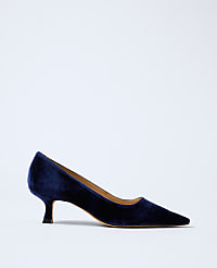 Velvet Kitten Heel Pump carousel Product Image 1