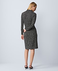 Petite Dotted Knit Wrap Dress carousel Product Image 2
