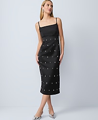 Satin Sheath Dress carousel Product Image 1
