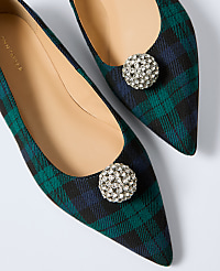 Pointy Toe Embellished Flat carousel Product Image 2