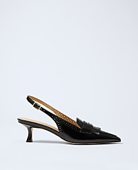 Leather Kiltie Slingback Pump carousel Product Image 1
