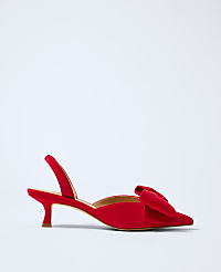 Suede Bow Slingback Pump carousel Product Image 1