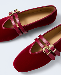 Weekend Velvet Buckle Flat carousel Product Image 2