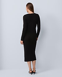 Wrap Effect Sweater Sheath Dress carousel Product Image 2