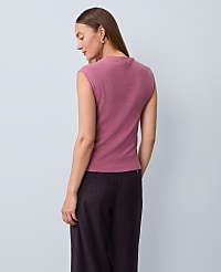Pleated Shoulder Sweater Top carousel Product Image 2
