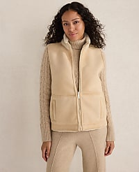 Haven Well Within Faux Suede and Sherpa Reversible Vest carousel Product Image 1