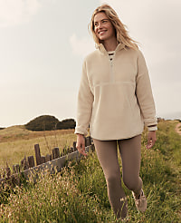 Haven Well Within Faux Sherpa Half Zip Pullover carousel Product Image 4