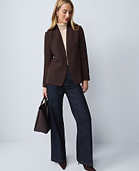 The Cutaway Blazer in Fluid Crepe carousel Product Image 3