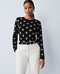 Dotted Essential Crew Neck Sweater carousel Product Image 1