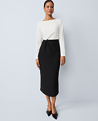 Colorblock Twist Midi Dress carousel Product Image 1
