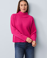 Petite Ribbed Mock Neck Sweater carousel Product Image 1