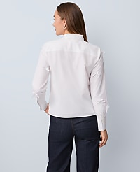 Cropped Bow Shirt carousel Product Image 2