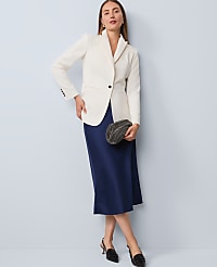 Satin Bias Midi Slip Skirt carousel Product Image 4