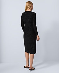 Petite Velvet Dot Midi Dress carousel Product Image 2