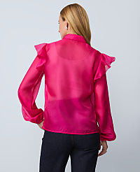 Ruffle Trim Blouse carousel Product Image 2