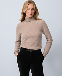 Studio Collection Cashmere Ribbed Turtleneck Sweater carousel Product Image 1