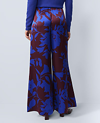 Studio Collection Floral Silk Palazzo Pant carousel Product Image 3
