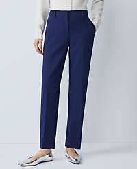 The Petite Eva Ankle Pant in Doubleweave carousel Product Image 2