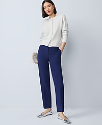 The Petite Eva Ankle Pant in Doubleweave carousel Product Image 1