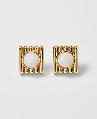 Textured Stone Stud Earrings carousel Product Image 1