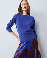 Studio Collection Cashmere Off-The-Shoulder Sweater carousel Product Image 1