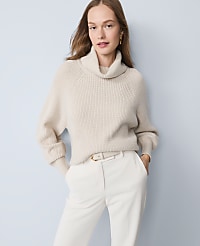 Ribbed Turtleneck Sweater carousel Product Image 1