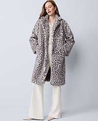 Animal Print Faux Fur Coat carousel Product Image 1
