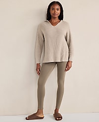 Haven Well Within Organic Cotton Cashmere Shaker Stitch Hoodie carousel Product Image 3