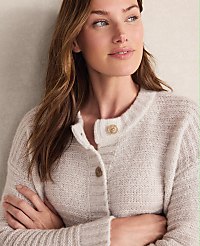 Haven Well Within Merino Wool Cashmere Link Stitch Cardigan carousel Product Image 2