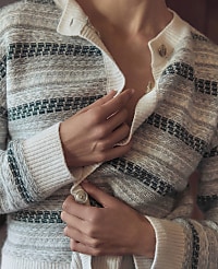 Haven Well Within Wool Blend Fair Isle Cardigan carousel Product Image 4