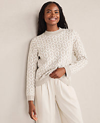 Haven Well Within Organic Cotton Blend Diamond Stitch Sweater carousel Product Image 1