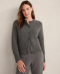 Haven Well Within Organic Cotton Horizontal Stitch Cardigan carousel Product Image 1