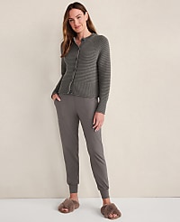 Haven Well Within Organic Cotton Horizontal Stitch Cardigan carousel Product Image 3