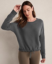 Haven Well Within Cashmere Tie-Front Crewneck Sweater carousel Product Image 1