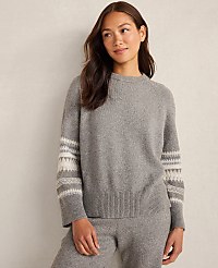 Haven Well Within Organic Cotton Blend Nostalgic Fair Isle Crewneck Sweater carousel Product Image 1