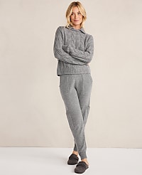 CASHMERE CABLE COLLARED PO carousel Product Image 2